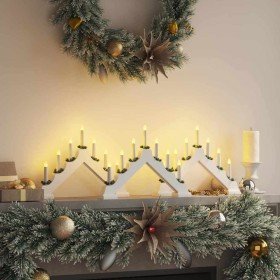 Puente de velas navideñas con 7 LED 3 pcs 39.5 x 5 x 29 cm en Luces de Navidad | Comprar online en Foro24