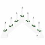Puente de velas navideñas con 7 LED 3 pcs 39.5 x 5 x 29 cm