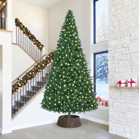 Collar para árbol de Navidad Negro 90 x 90 x 28 cm