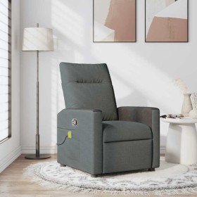 Silla de masajes reclinable Gris oscuro 69 x 86 x 100 cm tela en Sillones | Comprar online en Foro24