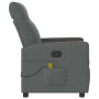 Silla de masajes reclinable Gris oscuro 69 x 86 x