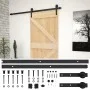 Schiebetür mit Beschlägen aus massivem Kiefernholz, 80 x 210 cm von vidaXL, Türen - Ref: Foro24-3057491, Preis: 190,72 €, Rab...