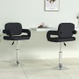 Drehbare Esszimmerstühle 2 Einheiten aus schwarzem Kunstleder von vidaXL, Essstühle - Ref: Foro24-335558, Preis: 166,67 €, Ra...