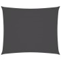 Toldo de vela rectangular tela Oxford gris antracita 4x6 m