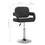 Swivel dining chairs 2 units black synthetic leather by vidaXL, dining chairs - Ref: Foro24-335558, Price: 163,48 €, Discount: %