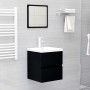 Möbel mit Waschbecken aus schwarzem Sperrholz von vidaXL, Badezimmerwaschtische - Ref: Foro24-3071622, Preis: 171,95 €, Rabat...