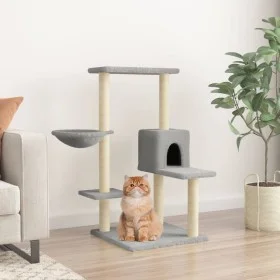 Cat scratching post with light gray sisal posts 95 cm by vidaXL, Cat furniture - Ref: Foro24-172074, Price: 41,12 €, Discount: %