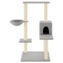 Katzenkratzbaum mit hellgrauen Sisalstämmen 95 cm von vidaXL, Katzenmöbel - Ref: Foro24-172074, Preis: 41,41 €, Rabatt: %
