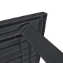 Mesa de jardín de plástico gris antracita 126x76x72 cm en Mesas de jardín | Comprar online en Foro24