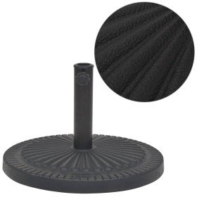 Base de sombrilla de resina redonda negro 14 kg en Bases para sombrillas | Comprar online en Foro24