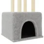 Cat scratching post with light gray sisal posts 133.5 cm by vidaXL, Cat furniture - Ref: Foro24-172083, Price: 32,90 €, Disco...