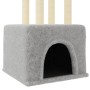 Katzenkratzbaum mit hellgrauen Sisalstämmen 133,5 cm von vidaXL, Katzenmöbel - Ref: Foro24-172083, Preis: 33,24 €, Rabatt: %