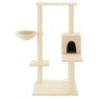 Kratzbaum für Katzen mit Sisalpfosten in Creme 95 cm von vidaXL, Katzenmöbel - Ref: Foro24-172073, Preis: 45,18 €, Rabatt: %