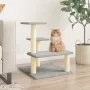 Cat scratcher with light gray sisal posts 61 cm by vidaXL, Cat furniture - Ref: Foro24-172086, Price: 44,50 €, Discount: %