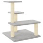 Kratzbaum für Katzen mit hellgrauen Sisalpfosten 61 cm von vidaXL, Katzenmöbel - Ref: Foro24-172086, Preis: 45,77 €, Rabatt: %