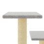 Kratzbaum für Katzen mit hellgrauen Sisalpfosten 61 cm von vidaXL, Katzenmöbel - Ref: Foro24-172086, Preis: 45,77 €, Rabatt: %