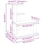 Kratzbaum für Katzen mit hellgrauen Sisalpfosten 61 cm von vidaXL, Katzenmöbel - Ref: Foro24-172086, Preis: 45,77 €, Rabatt: %