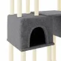 Cat scratching post with dark gray sisal posts 199 cm by vidaXL, Cat furniture - Ref: Foro24-172081, Price: 76,99 €, Discount: %