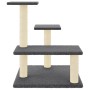 Katzenkratzbaum mit dunkelgrauen Sisalstämmen 61 cm von vidaXL, Katzenmöbel - Ref: Foro24-172087, Preis: 45,18 €, Rabatt: %