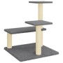 Katzenkratzbaum mit dunkelgrauen Sisalstämmen 61 cm von vidaXL, Katzenmöbel - Ref: Foro24-172087, Preis: 45,18 €, Rabatt: %