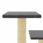 Katzenkratzbaum mit dunkelgrauen Sisalstämmen 61 cm von vidaXL, Katzenmöbel - Ref: Foro24-172087, Preis: 45,18 €, Rabatt: %