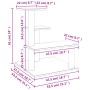 Katzenkratzbaum mit dunkelgrauen Sisalstämmen 61 cm von vidaXL, Katzenmöbel - Ref: Foro24-172087, Preis: 45,18 €, Rabatt: %