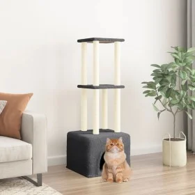 Cat scratcher with dark gray sisal posts 133.5 cm by vidaXL, Cat furniture - Ref: Foro24-172084, Price: 42,00 €, Discount: %