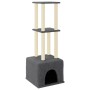 Cat scratcher with dark gray sisal posts 133.5 cm by vidaXL, Cat furniture - Ref: Foro24-172084, Price: 42,74 €, Discount: %