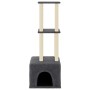 Cat scratcher with dark gray sisal posts 133.5 cm by vidaXL, Cat furniture - Ref: Foro24-172084, Price: 42,74 €, Discount: %