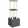 Cat scratcher with dark gray sisal posts 133.5 cm by vidaXL, Cat furniture - Ref: Foro24-172084, Price: 42,74 €, Discount: %