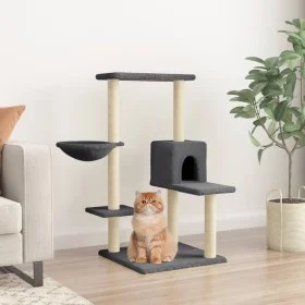 Kratzbaum für Katzen mit dunkelgrauen Sisalstangen 95 cm von vidaXL, Katzenmöbel - Ref: Foro24-172075, Preis: 40,95 €, Rabatt: %
