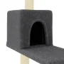 Kratzbaum für Katzen mit dunkelgrauen Sisalstangen 95 cm von vidaXL, Katzenmöbel - Ref: Foro24-172075, Preis: 40,95 €, Rabatt: %