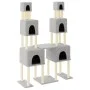 Rascador para gatos con postes de sisal gris claro 199 cm by vidaXL, Cat furniture - Ref: Foro24-172080, Price: 76,71 €, Disc...