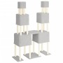 Rascador para gatos con postes de sisal gris claro 199 cm de vidaXL, Mobiliario para gatos - Ref: Foro24-172080, Precio: 77,4...