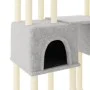 Kratzbaum für Katzen mit hellgrauen Sisalstangen 199 cm von vidaXL, Katzenmöbel - Ref: Foro24-172080, Preis: 76,71 €, Rabatt: %