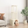 Rascador para gatos con postes de sisal color crema 133,5 cm by vidaXL, Cat furniture - Ref: Foro24-172082, Price: 37,23 €, D...