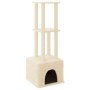 Rascador para gatos con postes de sisal color crema 133,5 cm by vidaXL, Cat furniture - Ref: Foro24-172082, Price: 37,23 €, D...