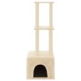 Rascador para gatos con postes de sisal color crema 133,5 cm by vidaXL, Cat furniture - Ref: Foro24-172082, Price: 37,23 €, D...