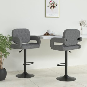 Küchenhocker 2 Einheiten hellgrauer Stoff von vidaXL, Küchenhocker - Ref: Foro24-335617, Preis: 199,23 €, Rabatt: %