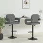 Küchenhocker 2 Einheiten hellgrauer Stoff von vidaXL, Küchenhocker - Ref: Foro24-335617, Preis: 195,58 €, Rabatt: %