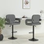 Küchenhocker 2 Einheiten hellgrauer Stoff von vidaXL, Küchenhocker - Ref: Foro24-335617, Preis: 199,23 €, Rabatt: %