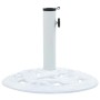 Base de sombrilla de hierro fundido blanco 9 kg 40 cm en Bases para sombrillas | Comprar online en Foro24