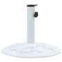 Base de sombrilla de hierro fundido blanco 9 kg 40 cm en Bases para sombrillas | Comprar online en Foro24