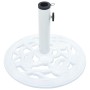Base de sombrilla de hierro fundido blanco 9 kg 40 cm en Bases para sombrillas | Comprar online en Foro24