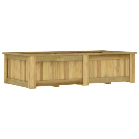 Arriate de madera de pino impregnada 196x100x50 cm en Maceteros y jardineras | Comprar online en Foro24