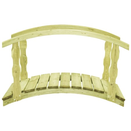 Puente para jardín con barandilla madera pino 170x74x105cm en Puentes de jardín | Comprar online en Foro24