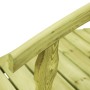 Puente para jardín con barandilla madera pino 170x74x105cm en Puentes de jardín | Comprar online en Foro24