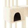 Kratzbaum für Katzen mit cremefarbenen Sisalstämmen, 199 cm von vidaXL, Katzenmöbel - Ref: Foro24-172079, Preis: 77,44 €, Rab...