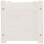 Jardineras 2 uds madera maciza de pino blanco 60x31x31 cm