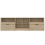 Mueble de TV madera contrachapada roble Sonoma 150x33,5x45 cm